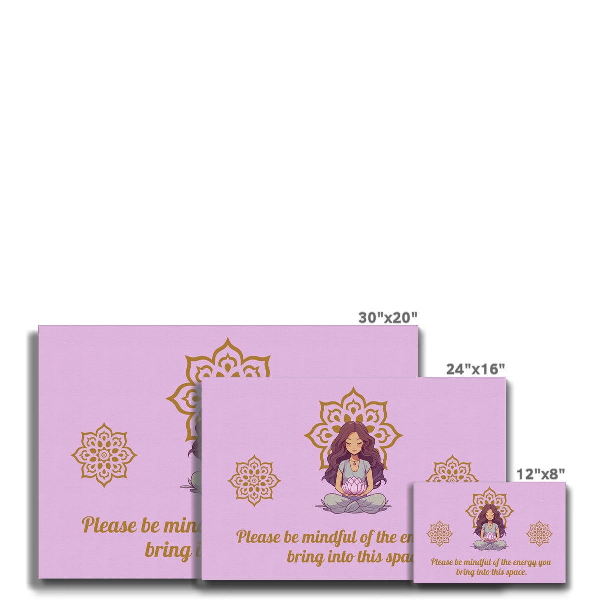 The "Please Be Mindful" Eco Canvas