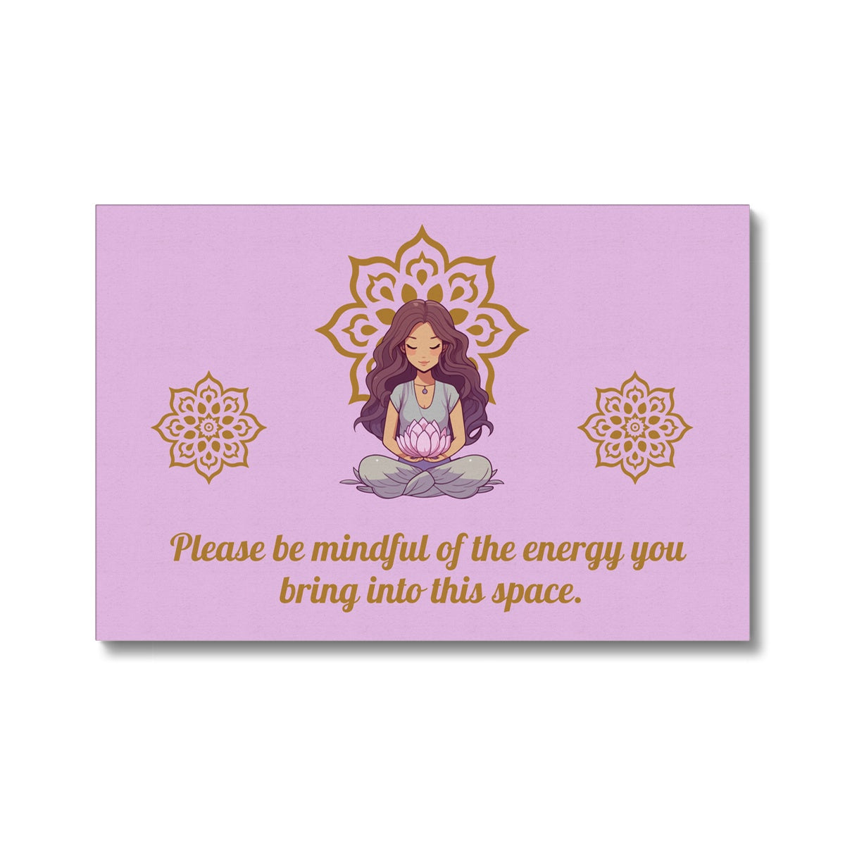 The "Please Be Mindful" Eco Canvas